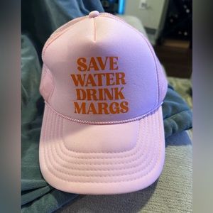 Save Water Drink Margs Pink Trucker Hat